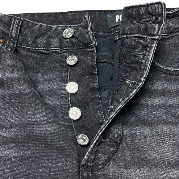 Paige Stella Womens Jeans Black Straight Basic Casual Denim Pants Size 32 - Picture 4 of 9